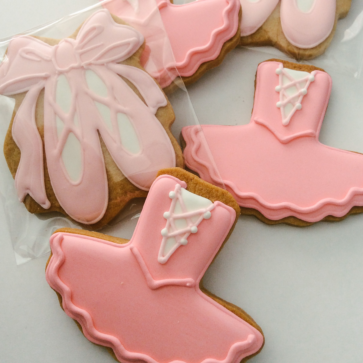 【Gallery】チュチュとバレエシューズのクッキー